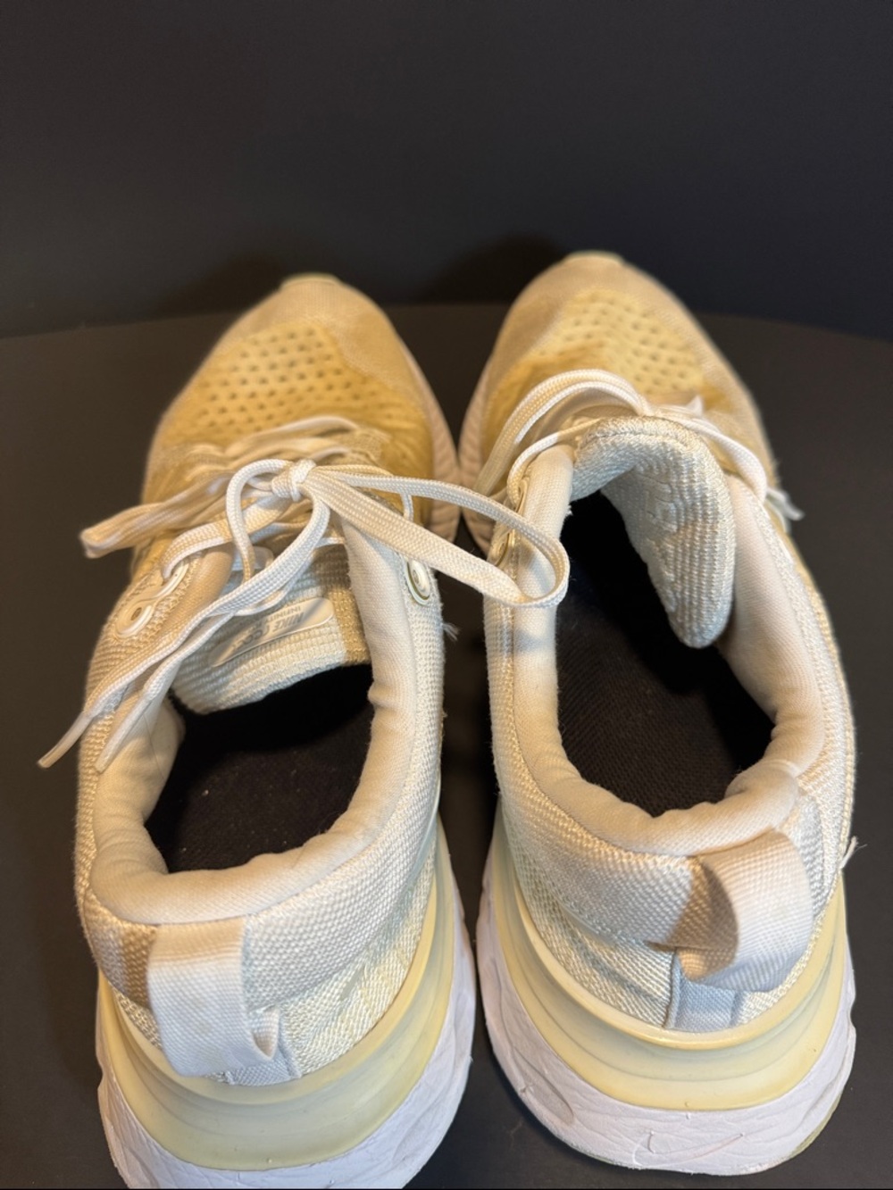 Nike React infinity Run flyknit 2white cream women’s Running shoes - Picture 6 of 8